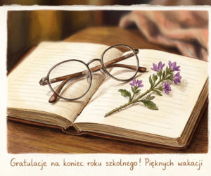 Kartka dla ucznia na zakończenie roku szkolnego