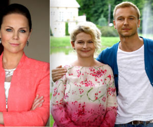 M jak miłość odc. 1008. Jola Kaczmarek (Monika Krzywkowska), Marta (Dominika Ostałowska), Andrzej Budzyński (Krystian Wieczorek)