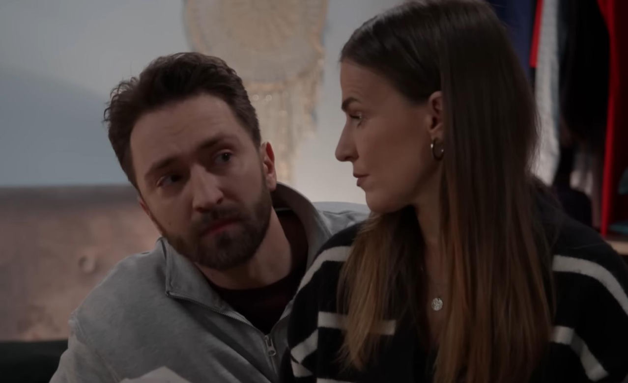 Pierwsza miłość, odcinek 3797: Marta (Honorata Witańska), Arek (Dariusz Wieteska)