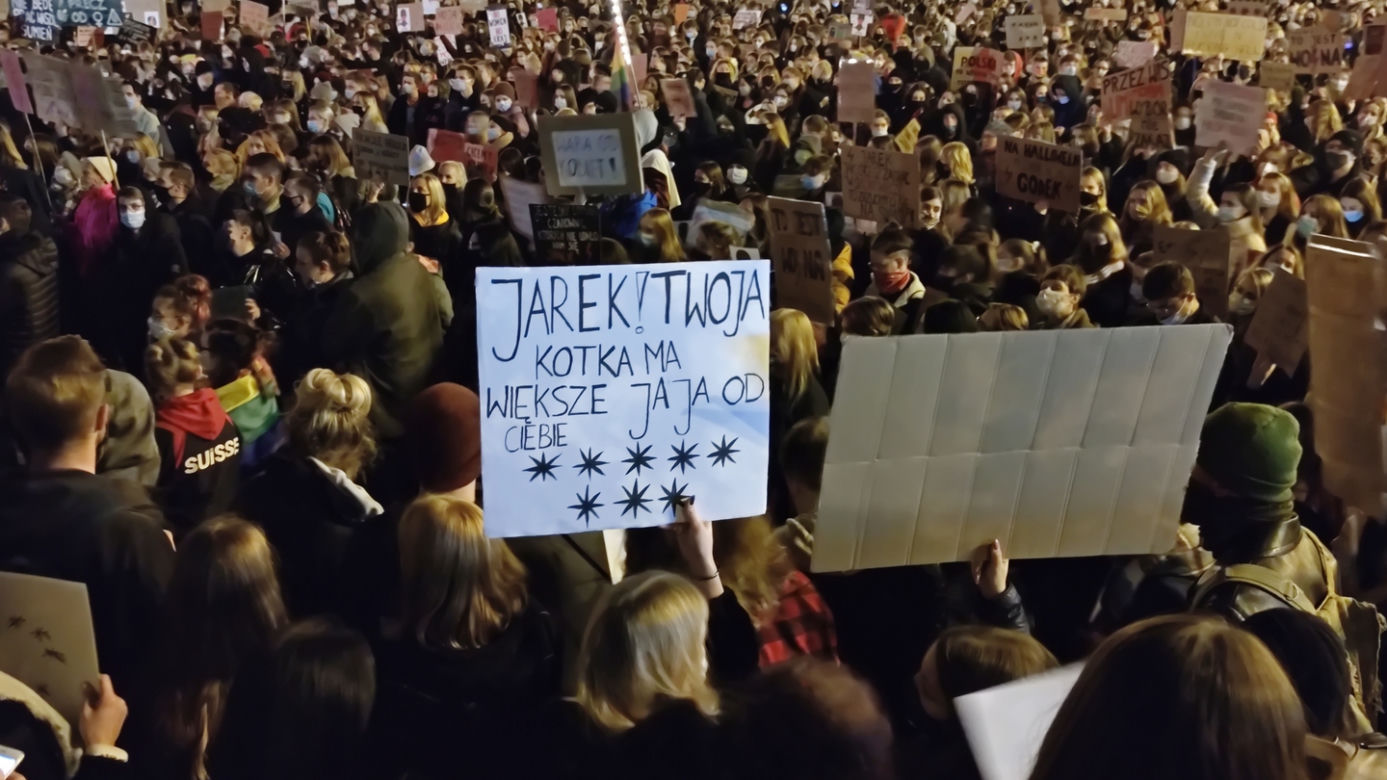 Strajk Kobiet na placu Wolności