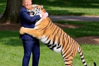 Trump poskramiaczem tygrysów?! Niewiarygodne wideo w sieci