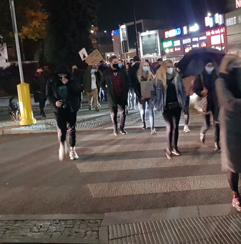 Protesty kobiet w Olsztynie