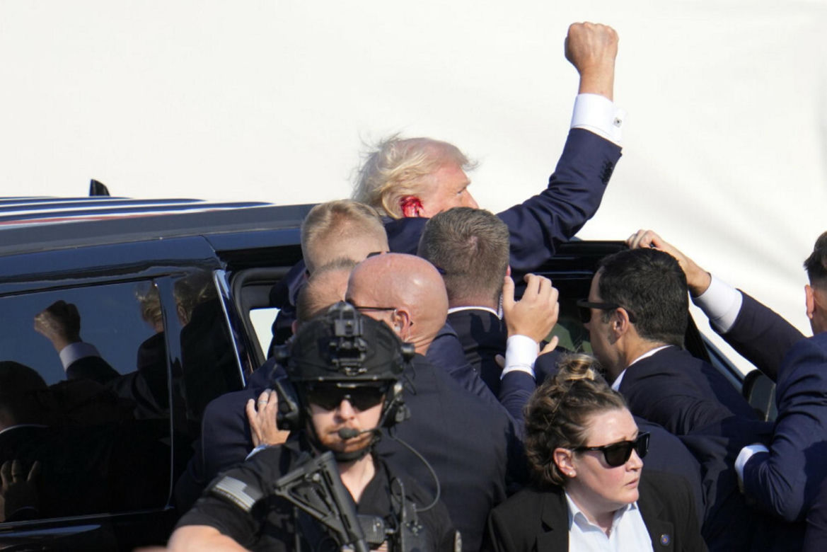 Strzały na wiecu z udziałem Donalda Trumpa