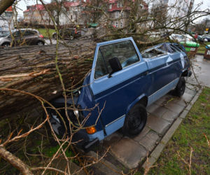 Skutki wichury w Kołobrzegu