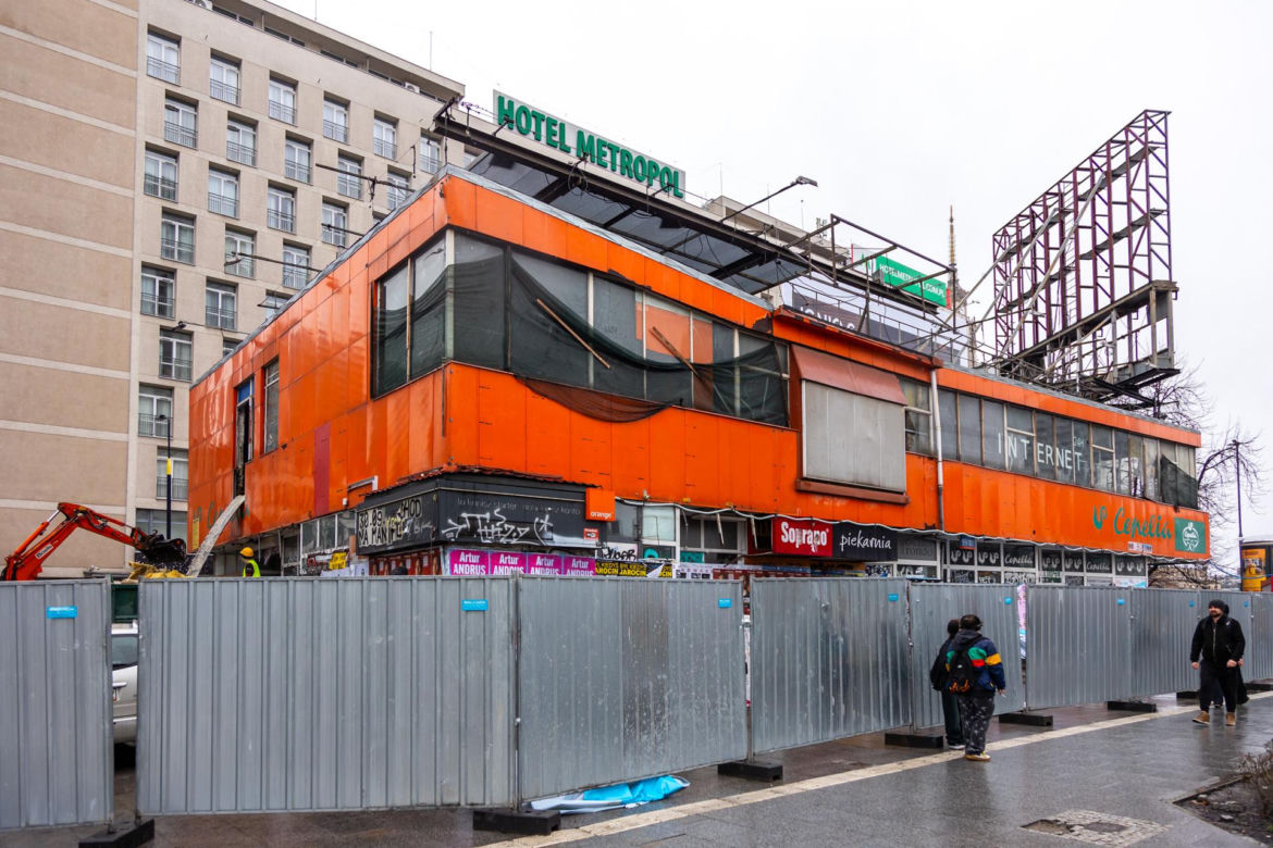 Remont pawilonu Cepelii w Warszawie, luty 2024
