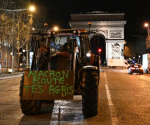 Protestyrolników w Paryżu