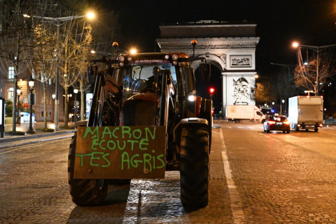 Protestyrolników w Paryżu