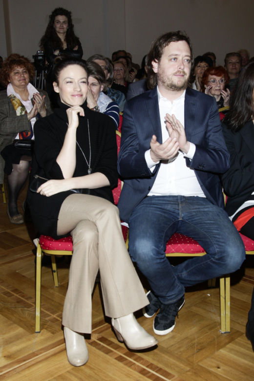 Magdalena Różczka i jej partner  Jan Holoubek