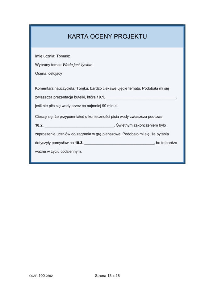 Próbny egzamin ósmoklasisty 2026 - angielski