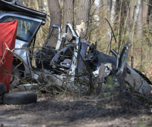 Koszmarny wypadek w Rulewie. Kierowca zginął w Poniedziałek Wielkanocny