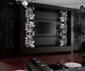 Salon w stylu glamour