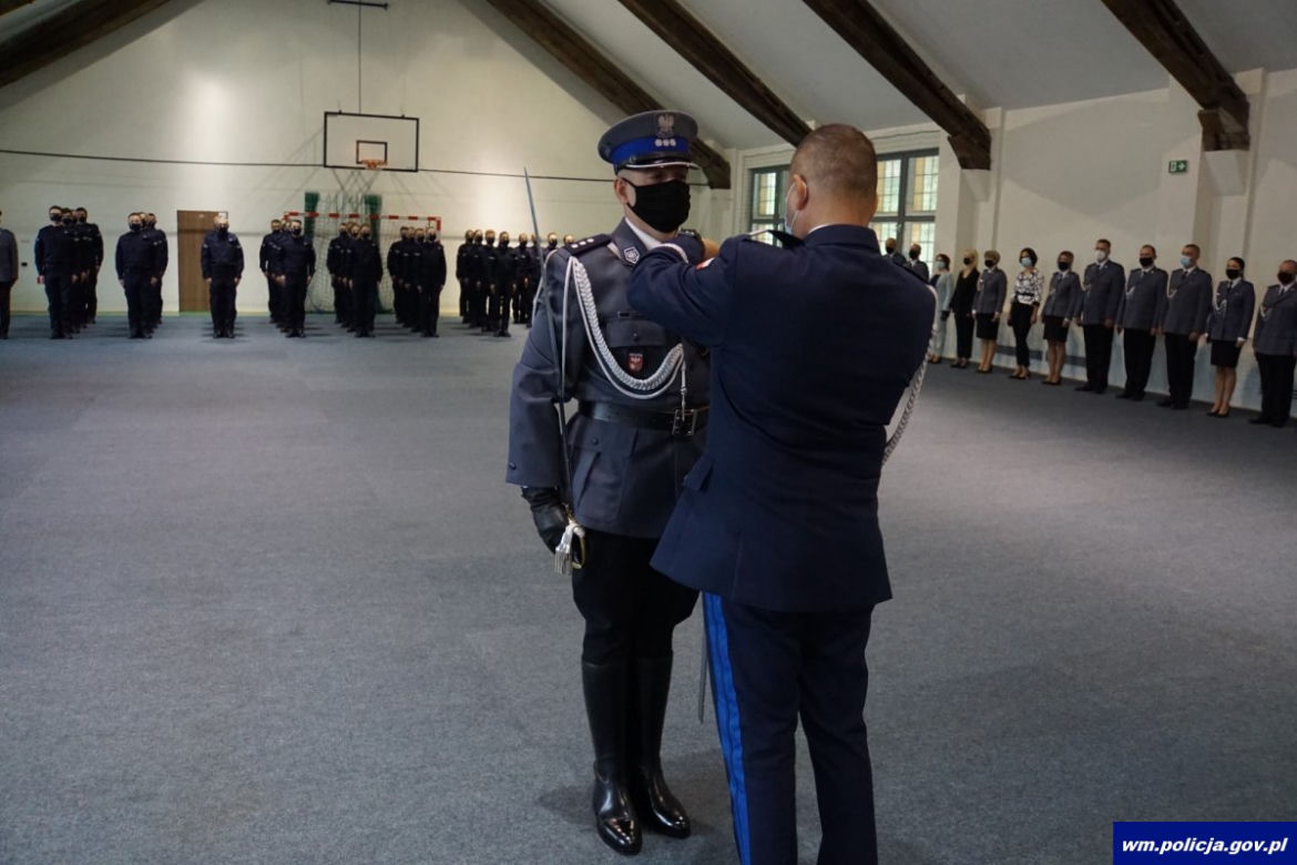 Nowi policjanci na Warmii i Mazurach. Będą służyć w całym regionie
