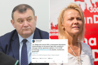 Radna PiS Małgorzata Jacyna-Witt przeprosiła na Twitterze senatora Gawłowskiego. Następnie udostępniła 45 wpisów 