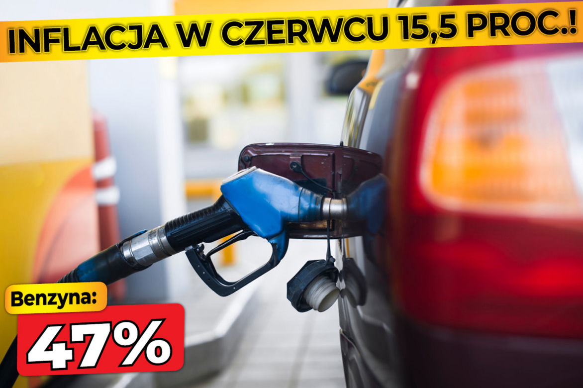 GUS: Wzrost inflacji w czerwcu do 15,5 proc.!