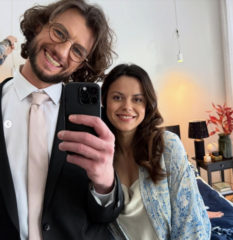 M jak miłość na planie. Kasia (Paulina Lasota), Mariusz (Mateusz Mosiewicz)
