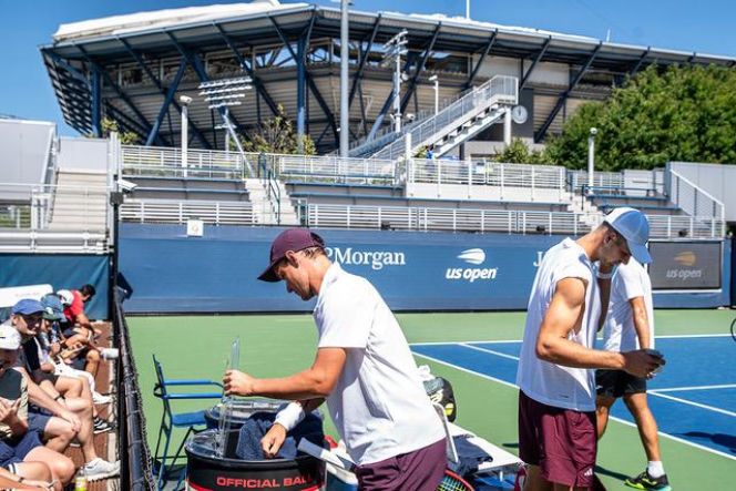 Trening polskich tenisistów przed US Open 2026