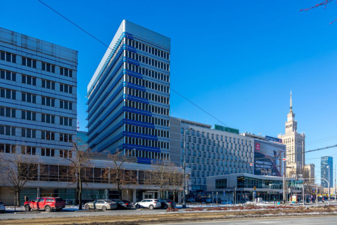 Biurowiec PKO na rogu Marszałkowskiej i Nowogrodzkiej w Warszawie