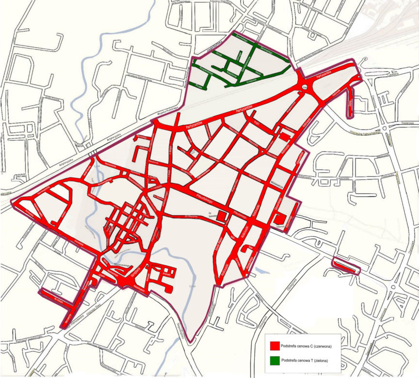 Zmiany w Strefie Płatnego Parkowania w Olsztynie. MAPA SPP OBOWIĄZUJĄCA OD 1 LUTEGO 2020 R.