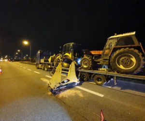Tir zniszczył wiadukt na A2