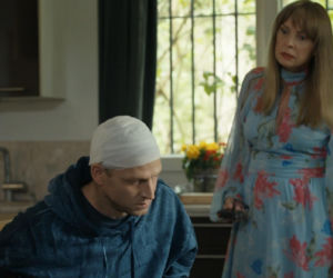 Barwy szczęścia, odcinek 3299.  Łukasz (Michał Rolnicki), Agnieszka (Katarzyna Tlałka)