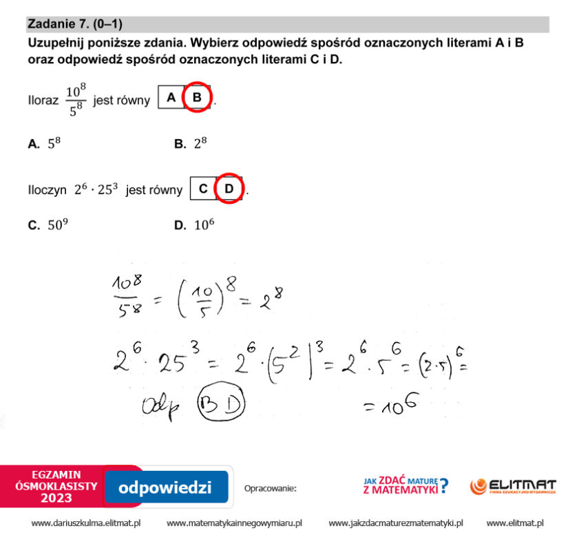 Egzamin ósmoklasisty 2023: matematyka. Zadania, arkusze CKE i odpowiedzi z matematyki [24.05.2023]