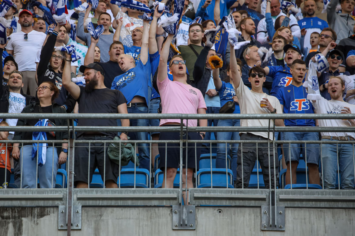Tak bawili się kibice na meczu Lech Poznań - Jagiellonia Białystok