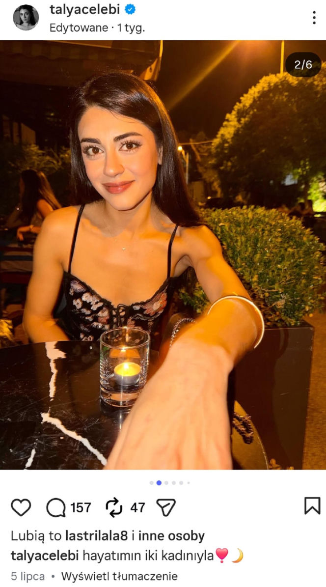 Talya Celebi (Hancer z serialu Panna młoda) na Instagramie