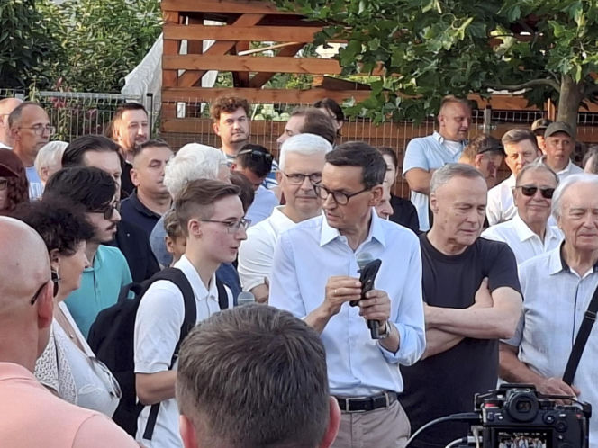 Pizza na Jagodnie z Mateuszem Morawieckim