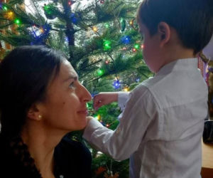 Justyna Kowalczyk i syn