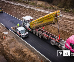 Pierwszy asfalt na Trasie Północnej