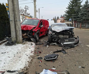 Wypadek u zbiegu ulic Miodowej i Smugowej