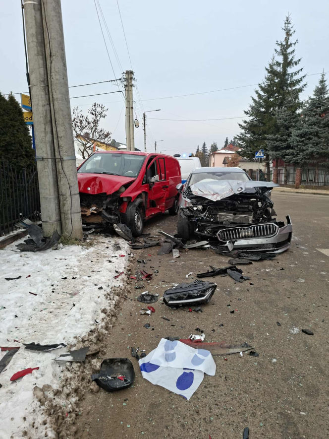 Wypadek u zbiegu ulic Miodowej i Smugowej