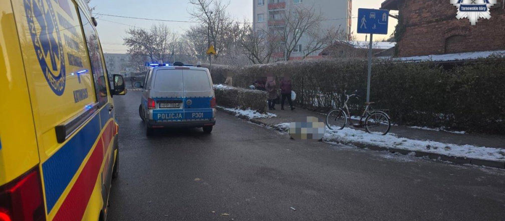 Potrącenie rowerzysty w Strzybnicy