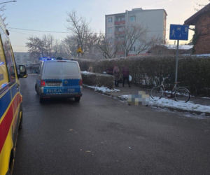Potrącenie rowerzysty w Strzybnicy