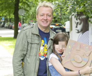 Robert Leszczyński z córą Vesną 