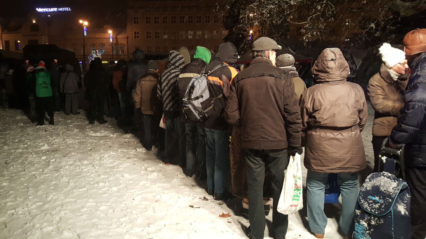 Wigilia Bydgoska 2018. Moc życzeń od prezydenta i spotkanie ze św. Mikołajem! [ZDJĘCIA]