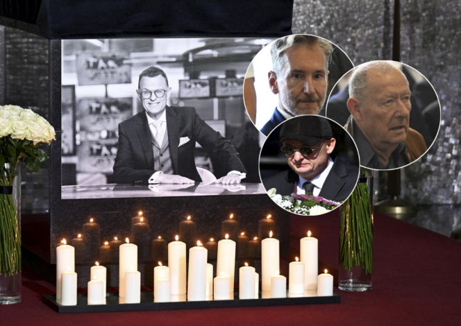 Politycy i dziennikarze na pogrzebie Andrzeja Morozowskiego