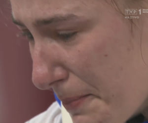 Zrozpaczona Aleksandra Kowalczuk po porażce