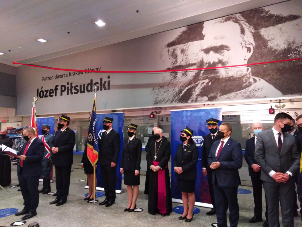 Józef Piłsudski patronem Dworca Głównego w Krakowie