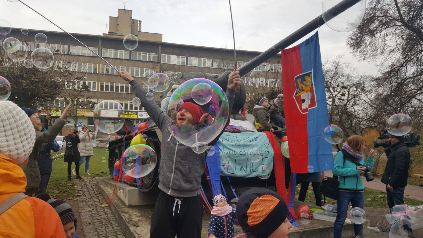 Gliwice: Protest w obronie czołgu T 34