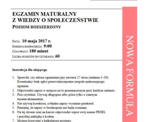 Matura 2017 wos rozszerzony