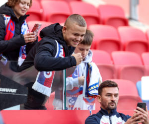 Zdjęcia kibiców i zawodników z derbów Górnego Śląska
