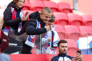 Zdjęcia kibiców i zawodników z derbów Górnego Śląska