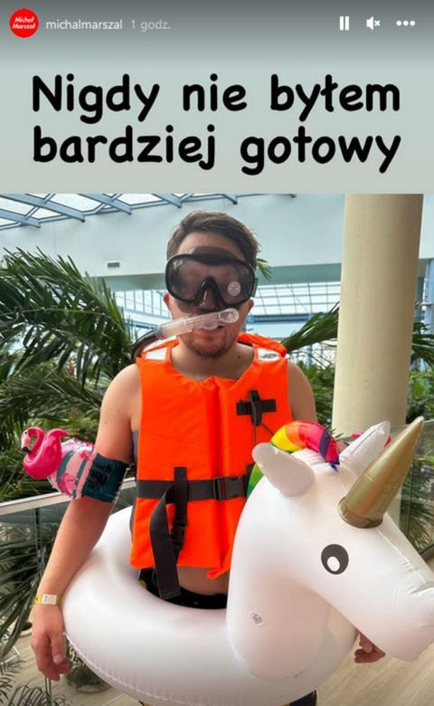 Marianna Schreiber i Michał Marszał na basenie