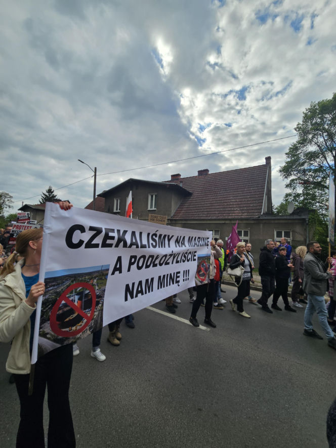 Protest w Szczecinie Podjuchach