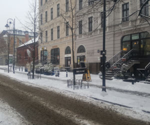 W Bydgoszczy znów prószy śnieg