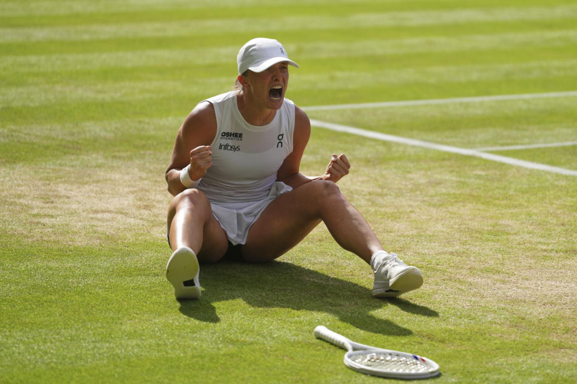 Iga Świątek wygrywa Wimbledon