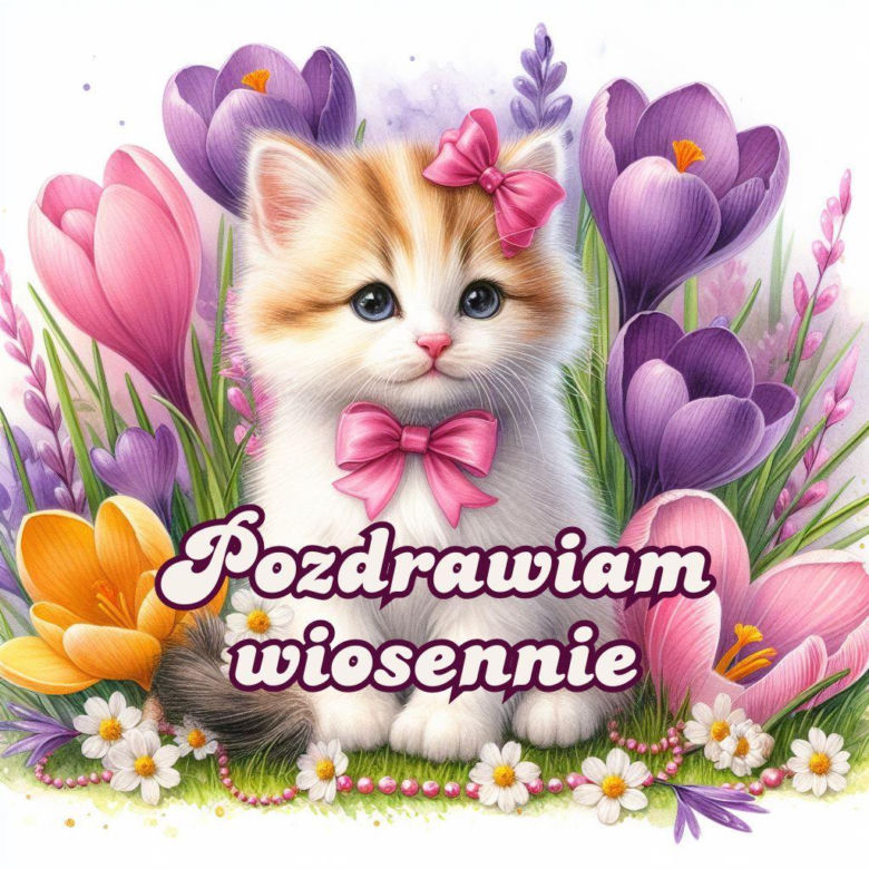 Wiosenne pozdrowienia i kartki na dzień dobry dla przyjaciół 