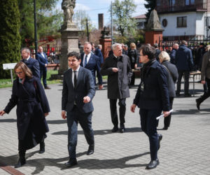 Politycy na pogrzebie Łukasza Litewki