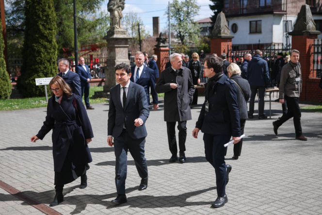 Politycy na pogrzebie Łukasza Litewki